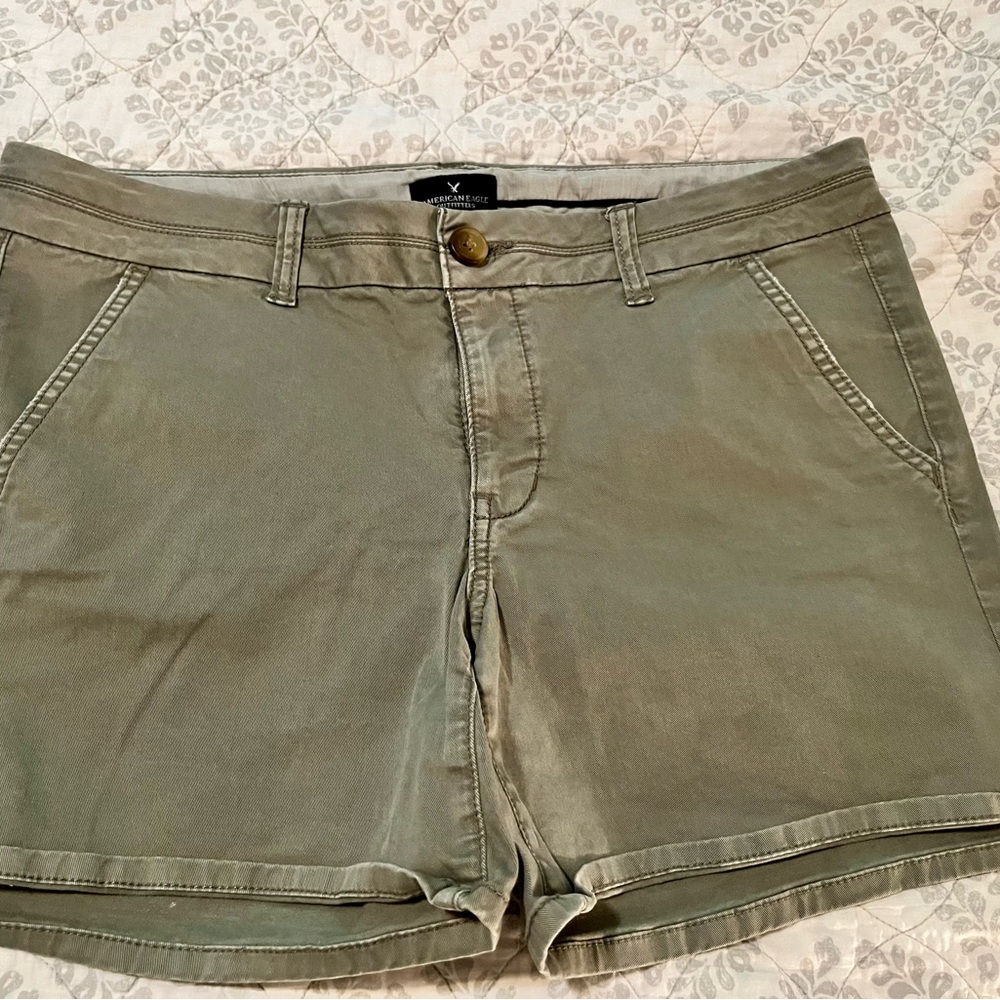 American Eagle Outfitters Green Cargo Shorts
